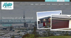 Desktop Screenshot of metrogaragedoors.co.nz
